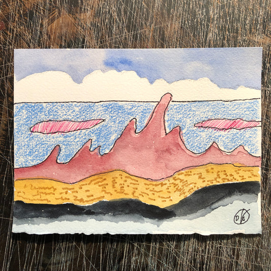 Cloud Line (7.5 x 5.5")