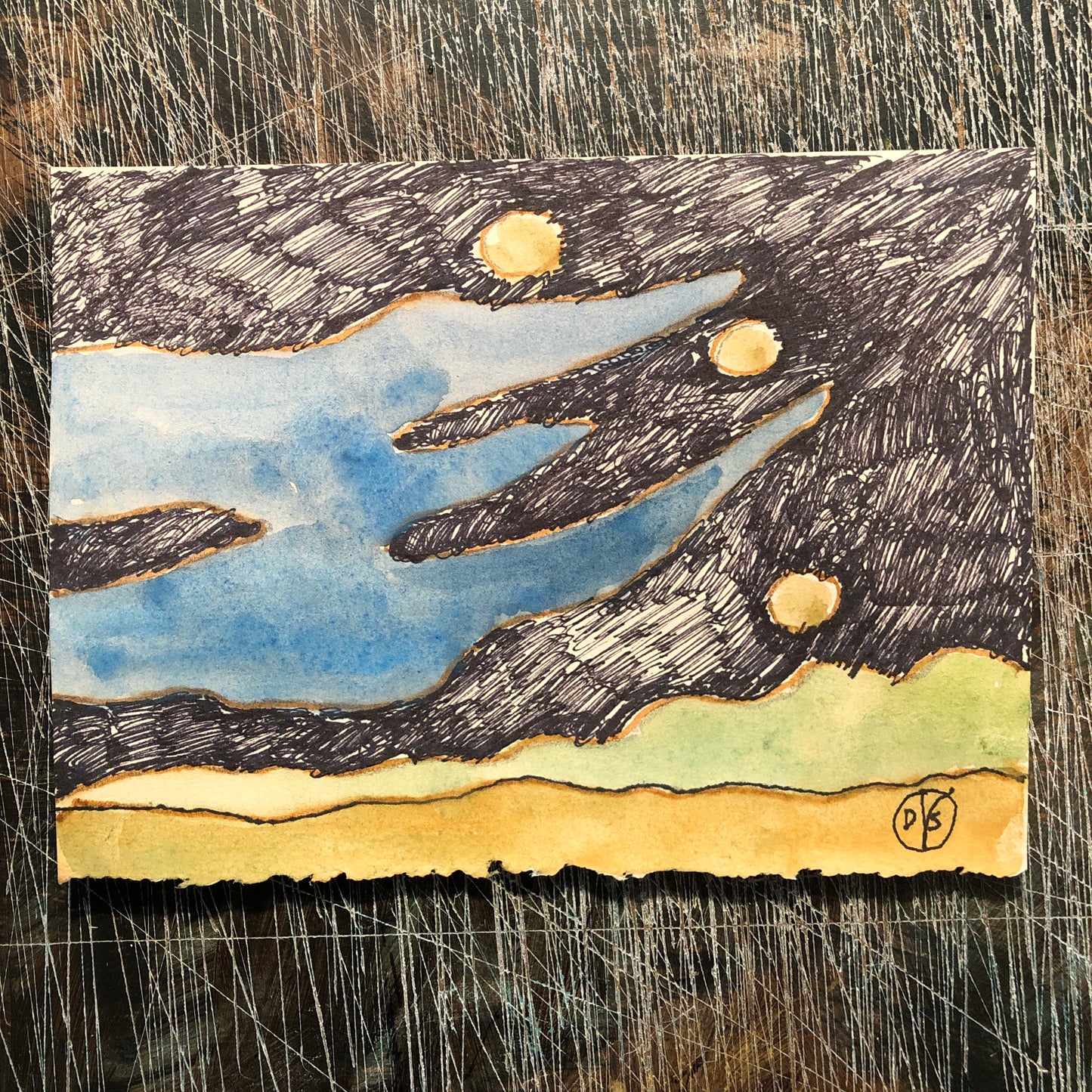 Moon Serpent #2 (7.5 x 5.5")
