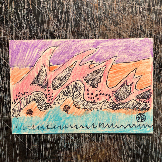 Rough Sea (6 x 4")